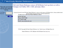 Tablet Screenshot of mccradyreference.com